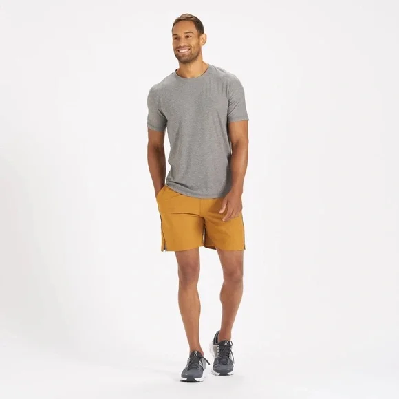 NWT ⛰ Vuori | Trail Short - Dark Golden - Picture 5 of 14